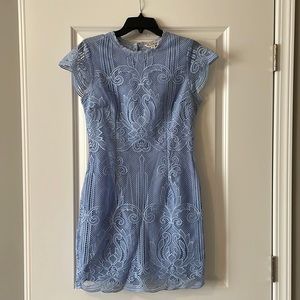 Light Blue Lace Cocktail Dress